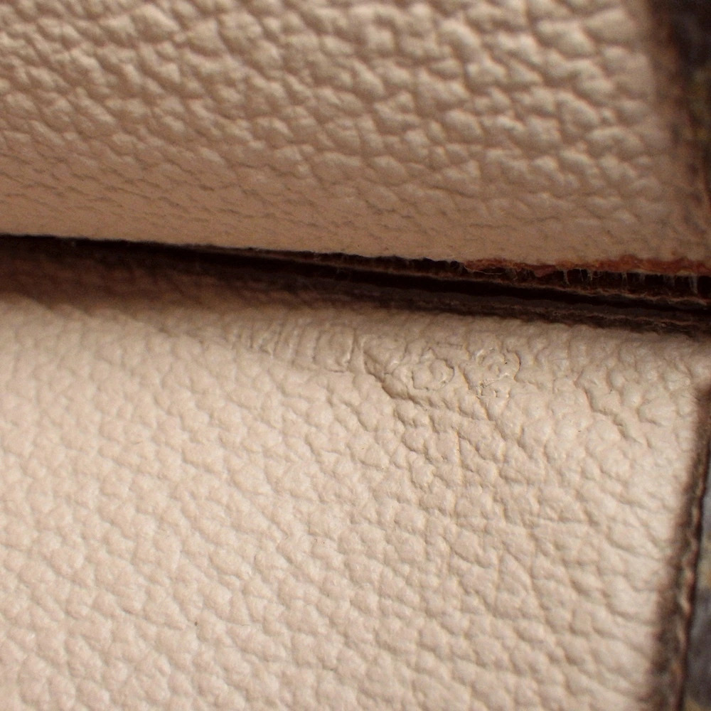 Louis Vuitton Sac Plat Monogram Handbag Business Bag Tote Brown Leather